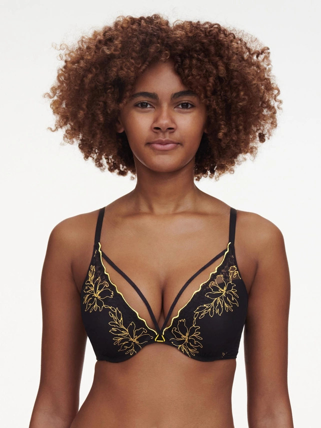 sujetador push up con aros de chantelle modelo spice Celeste